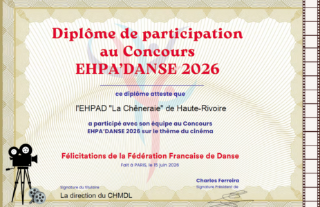 diplome de participation ehpa danse 2026